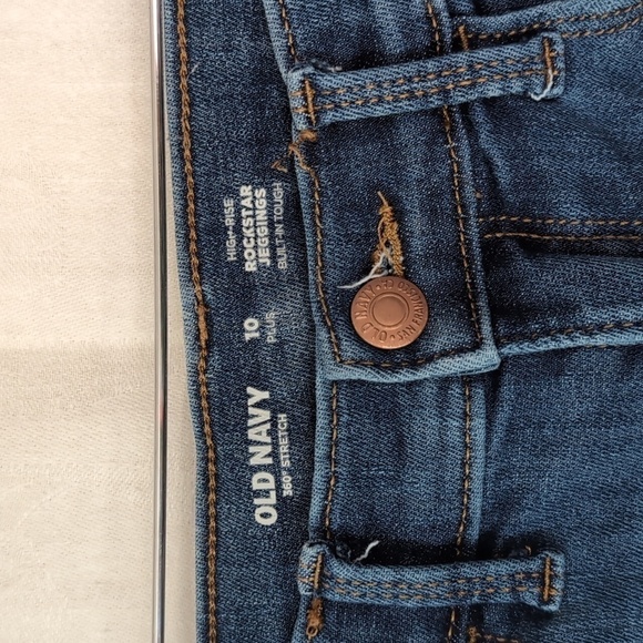 Old Navy High Rise Rockstar Jegging Lightly Distressed Size 10 Plus - Picture 2 of 5